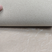 Cuir synthétique semi-PU lisse avec grain de papier, tissu en cuir artificiel PVC pour sacs à main