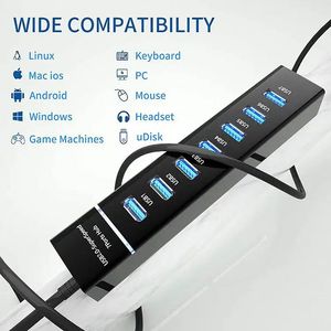 7 in 1 <b>Usb</b> <b>Hub</b> <b>Usb</b> 3.0 <b>Hub</b> High Speed Computer <b>Usb</b> <b>Hub</b> Splitter Multiport Adapter for PC Laptop - Product Image 6
