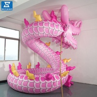 Sculpture de dragon gonflable personnalisée sculpture de publicité commerciale art décoratif