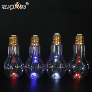 แก้วหลอดไฟ LED กระพริบขนาด16ออนซ์,ขวดหลอดไฟพลาสติกปากกว้างสำหรับเครื่องดื่มที่มีหลอดขนาด500มล. สำหรับงานเลี้ยงสังสรรค์ - Product Image 6