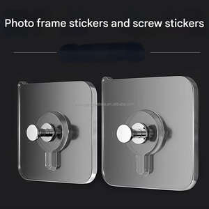 Crochet adhésif étanche réutilisable Transparent maison salle de bain cuisine bureau crochets muraux - Product Image 4