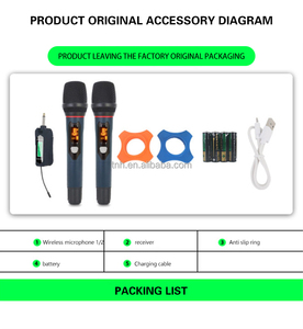 TNH um-x12 mikrofon pengisian daya nirkabel Universal mikrofon dinamis UHF Cerdas tampilan LED untuk konferensi kinerja langsung - Product Image 6