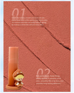 Nouveauté : Gloss à lèvres mat effet velours, non-transférable, non-desséchant, longue tenue, abordable et idéal pour les étudiants - Product Image 5