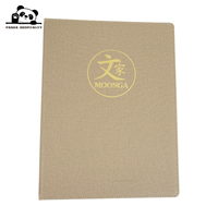 Carpeta de Bienvenida para Huéspedes Cinco Estrellas, Personalizable, de Cuero PU, con 2/3/4 Anillas, A5/A4, Cubierta para Menú, Perforada, para Uso en Hostelería, Colores Personalizados