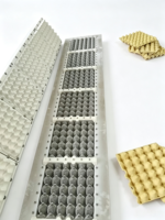 Moule à plateau à œufs en aluminium à cavités multiples personnalisé pour ligne de production de machines à fabriquer des plateaux à œufs – Vente chaude