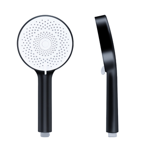 Topway Matt Black 3-Jet Anti Lime Cabezal de ducha de mano-Diseño moderno Fácil instalación Ahorro de agua Masaje <span class=keywords><strong>Baño</strong></span> Apartamento - Product Image 2
