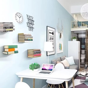 Scaffali galleggianti per la parete, in acciaio costruito nascosto libreria con Hardware di montaggio - Product Image 6