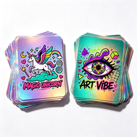Autocollants en vinyle PVC personnalisés avec logo imprimé en relief brillant UV TEDDY, solution d'autocollants de Noël de dessin animé