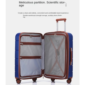 Custom Logo 360 Degree Business Travel Luggage Bag Sets Durable Aluminum Trolley Handle Suitcase Castor Classic Fashionable - Product Image 4