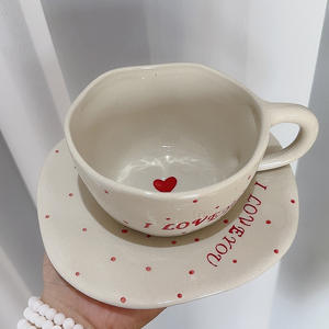 乐利手绘圆点字母小熊Ins高美容创意马克杯 - Product Image 2