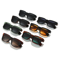 Twooo T12602 2025 Nouveaux lunettes de soleil polarisées carrées à monture intégrale unisexe, style simple et décontracté, polyvalent, Proponic CP, luxe léger