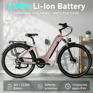 Bicicleta Eléctrica Urbana para Reparto de Comida desde Almacén en la UE, Ebike 36V 250W, Bicicleta Eléctrica para Mujer, Ebike Híbrida con Torque - Product Image 4