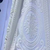 Colección de Cortinas Translúcidas con Jacquard en Relieve 3D Directo de Fábrica, Cortinas de Voile con Diseño Floral de Lujo para Niños, Filtrado de Luz