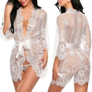 Nuevo camisón de mujer, lencería de hotel, camisón de malla, encaje transparente, ropa de dormir suave para el hogar, pijama - Product Image 1