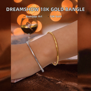 Bracelet jonc ajustable en acier inoxydable 316L plaqué or 18 carats, forme couronne, tendance, unisexe, pour anniversaire - Product Image 2