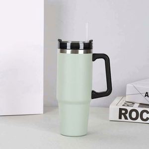 Adults' Stainless Steel <b>Cup</b> With 30Oz Thermal Insulation and Modern Design Straw - Product Image 2