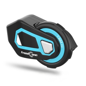 Mikrofon berkendara motor, untuk interkom jangkauan 1000M HD pembatalan kebisingan berbagi musik tahan air grup baja tahan karat - Product Image 5