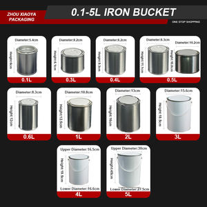 Lata circular de 3L para pintura/Lubricante-Contenedor de almacenamiento de metal, venta al por mayor a granel, directo de fábrica - Product Image 2