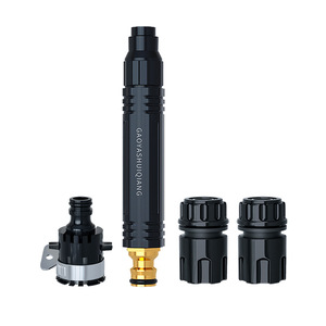 Pistolet à eau haute pression avec jet réglable, kit de lavage de voiture pour tuyau d'arrosage, utilisation avec eau du robinet en PVC - Product Image 3