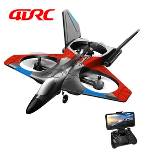 Nuevo V27 RC Glider Control remoto Drones 4K HD Cámara Rc Airplane 6CH EPP Foam Trick Fighter LED Light Toys para niños adultos