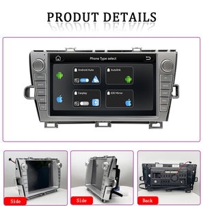Radio <span class=keywords><strong>para</strong></span> <span class=keywords><strong>Auto</strong></span> con Pantalla IPS de 9 Pulgadas <span class=keywords><strong>para</strong></span> Prius XW30 2009-2013, Sistema Estéreo Multimedia con CarPlay, GPS, MP3 y 1 Año de Garantía - Product Image 6