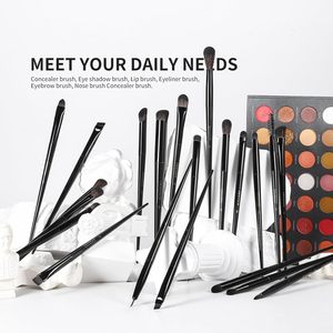 Docolor ชุดแปรงแต่งหน้าออบซิเดียนแบบมืออาชีพ30ชิ้น54สีพาเลทอายแชโดว์พลอยเม็ดสีสูงสำหรับริมฝีปาก