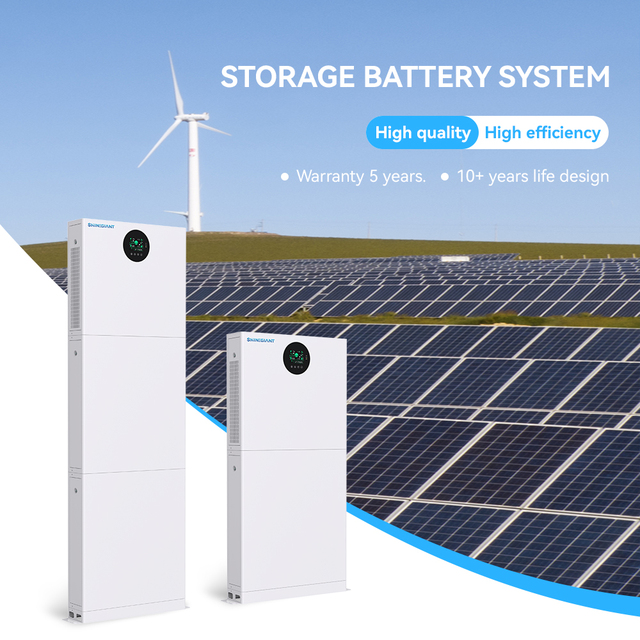 Solar Energy Storage System 5kWh 10kwh 15kwh Home Storage 48V 51.2V Lithium Ion Battery with Inverter All in One