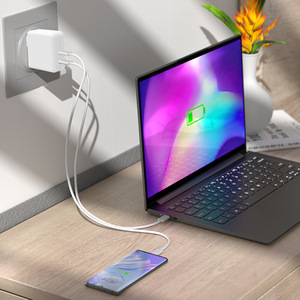65W Dual Type <b>C</b> Port Charger PD 3.0 Fast <b>Charging</b> For Laptop Lightweight Design - Product Image 2