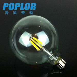 หลอดไฟ LED Poplor G125 แก้วใส ไส้หลอดแบบ Filament ขั้ว E27 B22 4 6 8 10 12 วัตต์ 220 โวลต์ AC สำหรับให้แสงสว่าง - Product Image 1