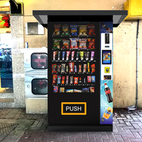 Distributeur automatique de boissons et de snacks, norme allemande CE RoHS, 2026, avec auvent extérieur, gestion basée sur le cloud SDK et écran tactile