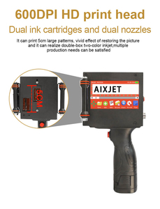 Nhà Máy Bán Hàng Trực Tiếp Đầu Đôi 50.8Mm Xách Tay Cầm Tay Máy In Phun Ngày Sản Xuất Máy In Mã Vạch Máy In - Product Image 3