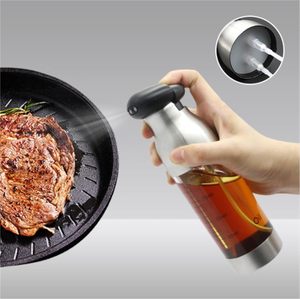 Bouteille pulvérisatrice d'huile 2-en-1 en acier inoxydable écologique pour barbecue, cuisine, cuisson et rôtissage - Product Image 4