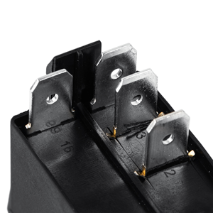 Interruptor Basculante Estilo Carling de 12V 20A, Impermeable, 4 Pines, con LED Rojo y Bloqueo de Seguridad para Auto, Camioneta, Barco - Product Image 6