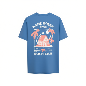 Camiseta Kame House Beach Club Azul Unisex Ropa Promocional - Product Image 2