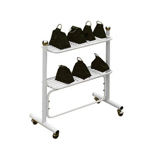 Soporte para sacos de arena Jinyu, 63x62x65cm, estructura de acero con ruedas para equipo de rehabilitación física - Product Image 2