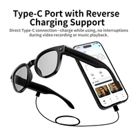 Gafas Inteligentes MT3 con Cámara HD de 8MP, Grabación de Video de 64GB, Traductor IA Unisex para iPhone y Android