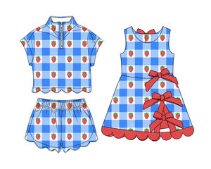 Tenues pour enfants : Nouveaux designs de robes décontractées et sportives à volants, avec nœuds floraux personnalisés pour le 4 juillet, et shorts de yoga coupe trapèze - Product Image 5