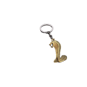 卸売 ヴィンテージ コブラ スネーク カラビナ キーホルダー 金属合金製 キーリング 毒蛇ロゴ レーザー刻印 車用ステッカー付き - Product Image 4