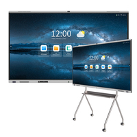 Tableau blanc interactif infrarouge 4K de 98 pouces à 20 points tactiles, écran commercial avec système d'exploitation Android, 8 Go de RAM, pour l'école et le bureau