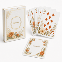 Cartes de jeu de poker personnalisées pour mariage avec boîte, papier 350 g/m², luxe, cartes à jouer uniques, logo personnalisé, impression à chaud