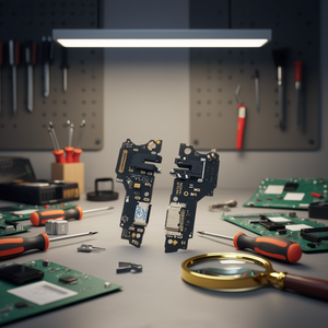 Scheda connettore di ricarica Oppo A53 2020 con microfono e jack audio per Oppo A53s 2020 - Product Image 2