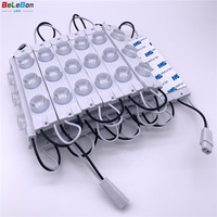 AC 110V 120V 220V 240V 3leds 6W caja de luz de un solo lado doble módulo de luz de borde de inyección para caja de luz grande