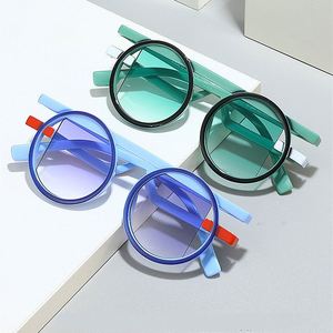 Gafas de Sol Redondas Coloridas con Logotipo Personalizado 2025, Divertidas, Retro, para Hombre y Mujer, Y2k, UV400 - Product Image 2