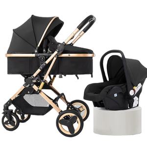 Kinderwagen seggiolino auto e passeggino passeggino passeggino per bambini Poussette 3 En 1 passeggino pieghevole carrozzina 3 in 1 con seggiolino auto - Product Image 2