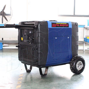 Générateur diesel portable à onduleur <span class=keywords><strong>BISON</strong></span> BSX7000I (CHINE) 7000W avec démarrage électrique 24V CC et démarrage par lanceur manuel, sortie 380V CA 50/60Hz - Product Image 3