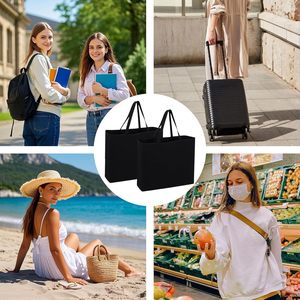 Wholesale Custom Shopping Bags logo Printed Non Woven Shopping Bag Personalized Luxury <b>Handbags</b> for Women - Product Image 6