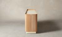 Meuble d'appoint moderne en bois massif fait main, style minimaliste de luxe, console de rangement pour salon, entrée, villa, salle à manger, chambre