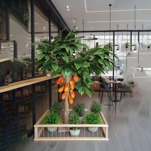 Árbol de Cacao Artificial, Árbol <span class=keywords><strong>Tropical</strong></span> Artificial Realista, Sin Mantenimiento, para Uso Comercial en Interiores y Exteriores - Product Image 1