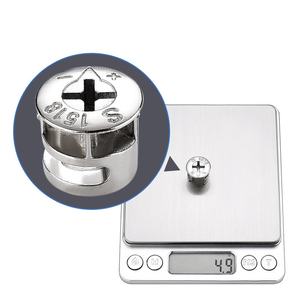 Accesorios de hardware de muebles de acero cromado 3 en 1 sujetadores conector de bloqueo de leva para fabricante de muebles - Product Image 3