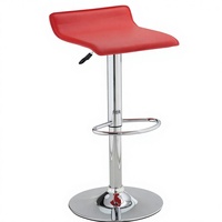 Tabourets de bar pivotants modernes en cuir PU avec dossier réglable et hauteur ajustable pour usage commercial en restaurant (vente en gros)